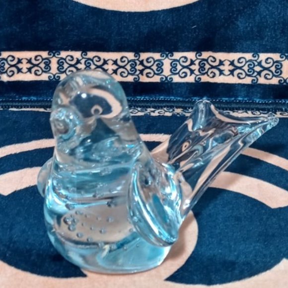 Art Glass Bird/Dove Clear by I.W. Rice & Co - Picture 1 of 8